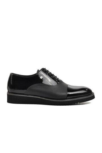 Black Patent Leather Genuine Leather Mens Classic Shoes 6590 M