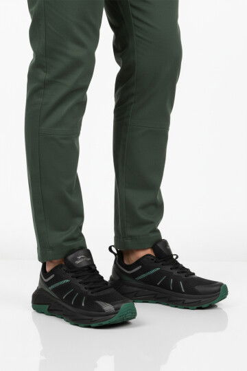 Siyah Fileli Hafif Esnek Erkek Spor Ayakkabı Warren M