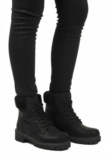 Black Emerald Fleece Non-Slip Womens Boots Marc 4030 Z