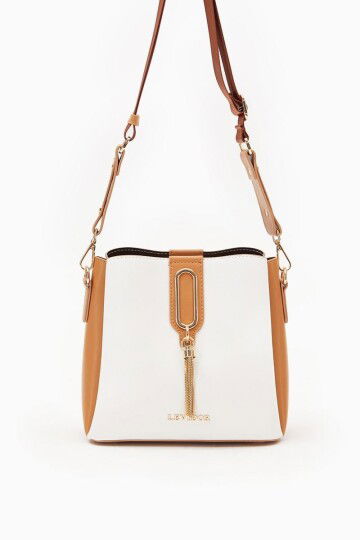 Beyaz Camel Kadın Omuz Çantası 930126