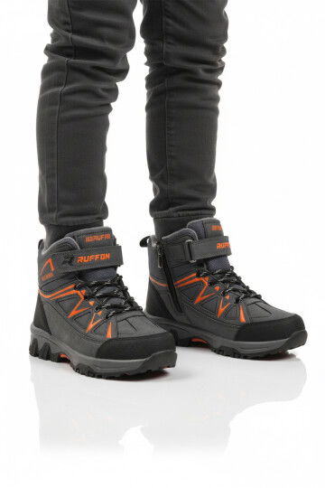 Füme Turuncu Polarlı Kaymaz Erkek Çocuk Outdoor Bot 2301 F