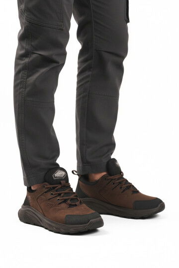 Kahve Nubuk Hakiki Deri Su Geçirmez Erkek Outdoor Ayakkabı M2040 M