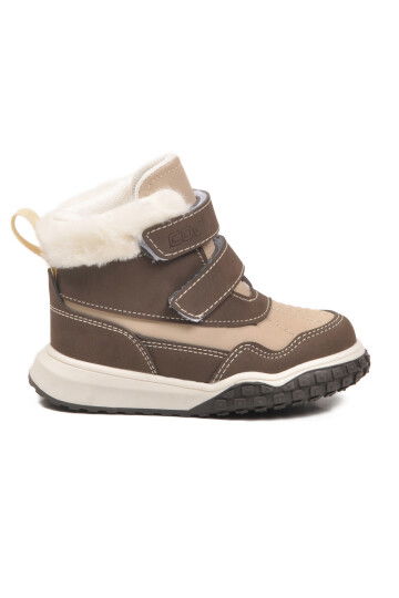 Kahve Cırtlı Kaymaz Taban Unisex Çocuk Bot Shade B