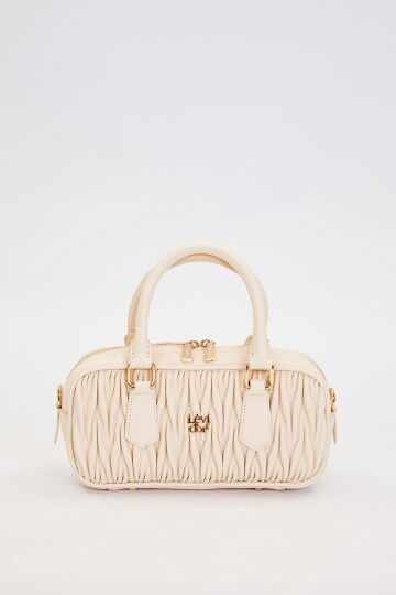 Krem Kadın El ve Omuz Çantası 930928