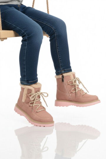 Pudra İçi Polarlı Kaymaz Kız Çocuk Bot Lina F