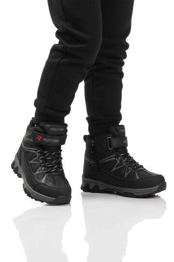 Siyah Polarlı Kaymaz Çocuk Outdoor Bot 2301 F