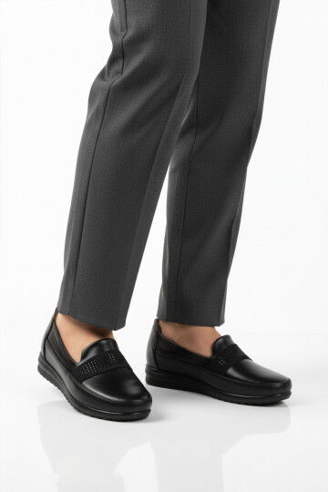 Siyah Jel Taban Anatomik Kadın Casual Ayakkabı 216-25K Z