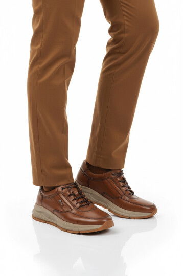 Taba Hakiki Deri Erkek Casual Ayakkabı 3146 M