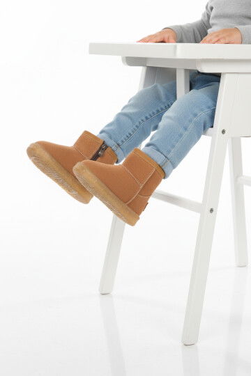 Taba İçi Kürklü Fermuarlı Bebek Bot 1212 B