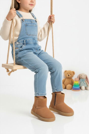 Taba İçi Kürklü Soğuğa Dirençli Kız Çocuk Bot 1212 P