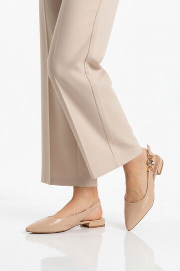 Bej Hafif Kadın Babet Ayakkabı 312573 Z