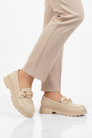 Bej Hafif Kadın Casual Ayakkabı 1003 Z