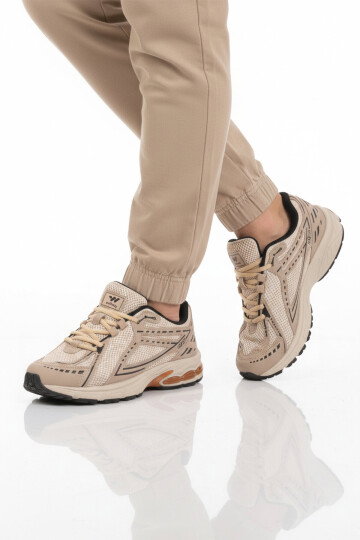 Bej Fileli Hafif Hava Alabilen Erkek Spor Ayakkabı 1505 Ruth M