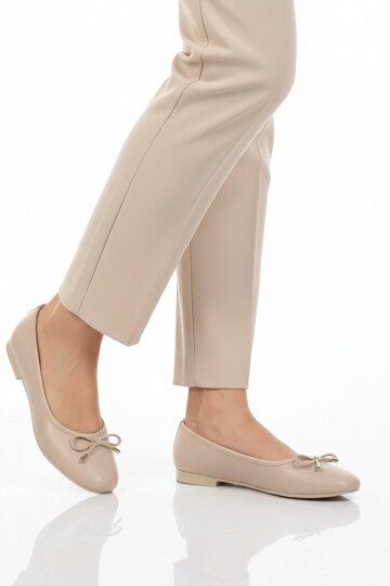 Bej Hafif Kadın Babet Ayakkabı B-34 Z