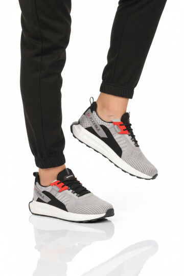 Buz Fileli Hafif Esnek Hafızalı Taban Erkek Spor Ayakkabı Bst-654 M