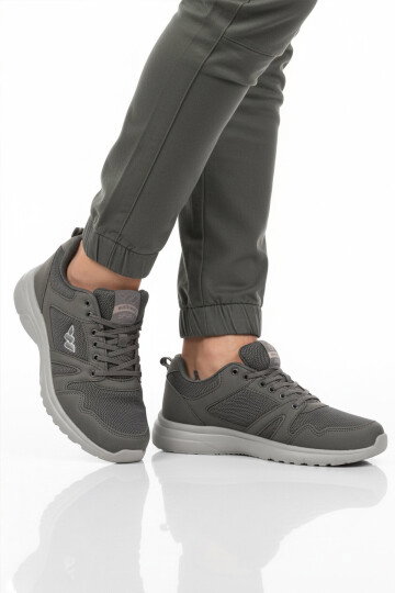 Füme Fileli Hafif Esnek Büyük Numara Spor Ayakkabı 020 M