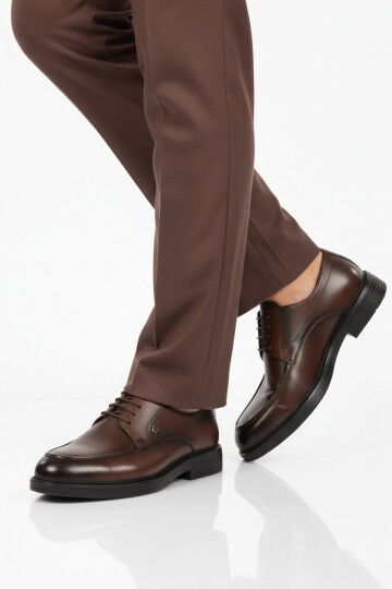 Kahve Hakiki Deri Erkek Casual Ayakkabı 618 M