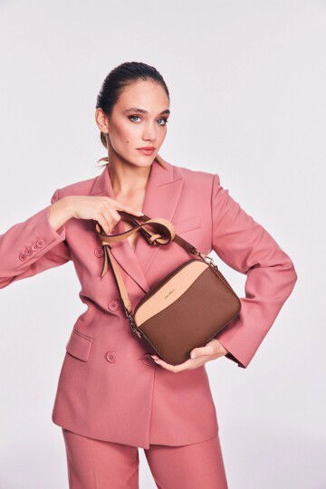 Kahve Kadın Omuz Çantası CN6504T