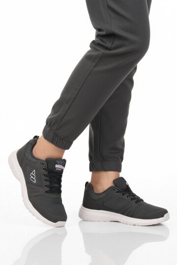 Lacivert Fileli Hafif Bağcıklı Esnek Unisex Spor Ayakkabı 020 G