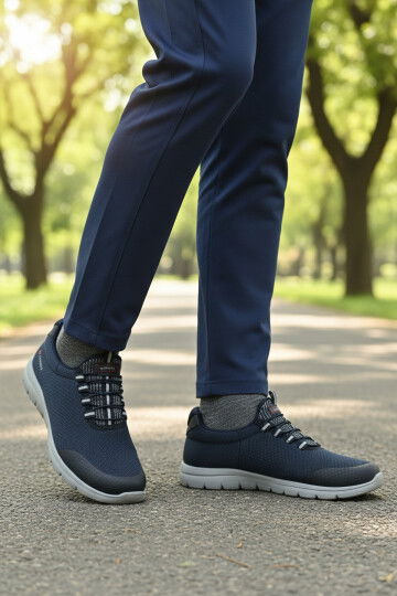 Lacivert Triko Hafif Erkek Spor Ayakkabı Flexible II M