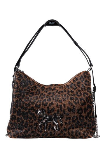 Leopar Desenli Kadın Omuz Çantası 25YG605