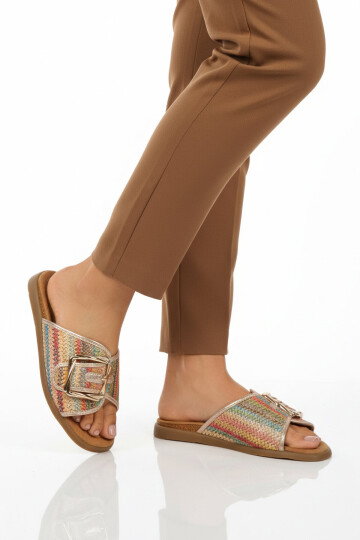 Çok Renkli Hafif Kadın Günlük Terlik PC-54776 Z