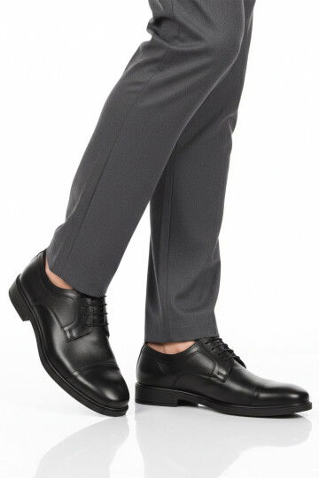 Siyah Hakiki Deri Erkek Casual Ayakkabı 917 M