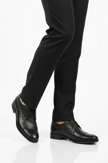 Premium Siyah Hakiki Deri Anatomik Erkek Klasik Ayakkabı 693 M