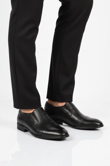 Premium Siyah Hakiki Deri Erkek Klasik Ayakkabı 696 M