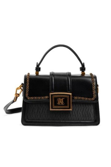 Siyah Kadın El ve Omuz Çantası