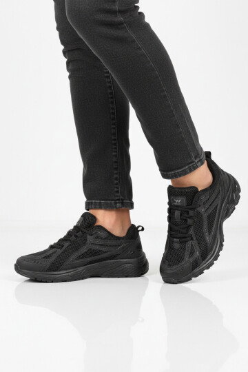 Siyah Fileli Hafif Hava Alabilen Erkek Spor Ayakkabı 1505 Ruth M