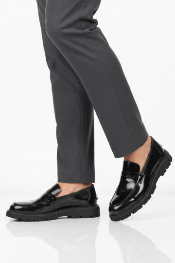 Black Patent Leather Genuine Leather Mens Classic Shoes 020 M