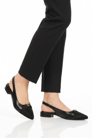 Siyah Dar Kalıp Özel Gün ve Davet Kadın Abiye Ayakkabı 312553 Z