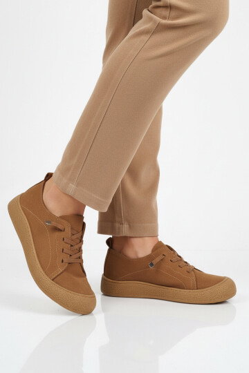 Taba Hakiki Deri Kadın Casual Ayakkabı 232 Z