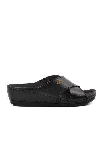 Black Anatomical Womens Slippers 15.032 Z