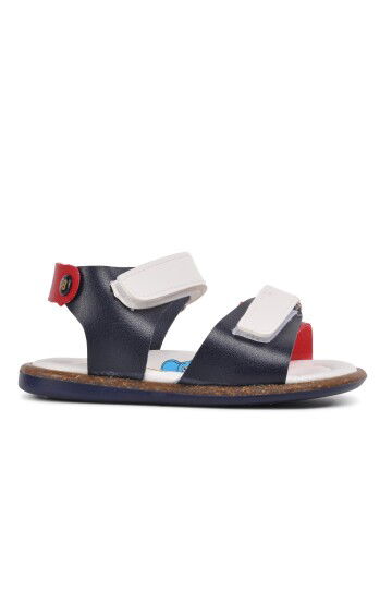 Navy Blue Red Orthopedic Boys Sandals 210109 Ç