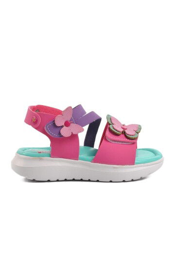 Fuşya Ortopedik Kız Çocuk Sandalet 8000 P