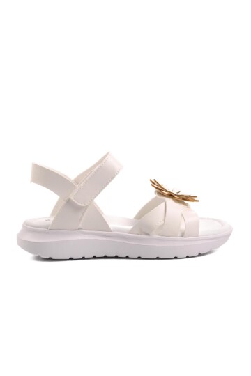 White Girl Flat Sandals Ayakmod Şng 8010 F