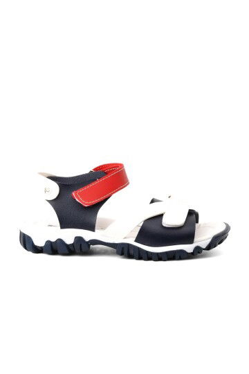 Navy Blue-White Boys Sandals 22Y04 F