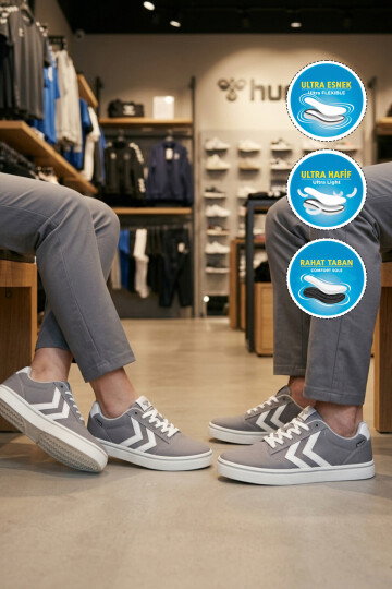Antrasit Bağcıklı Hafif Esnek Unisex Spor Ayakkabı 900873 Hml Wivo II
