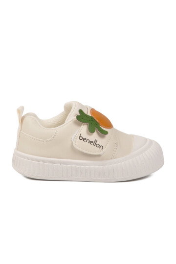 Beyaz Cırtlı Bebek Spor Ayakkabı BNI-11405 B