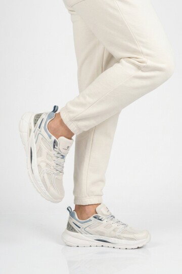 Beyaz Turuncu Bağcıklı Hafif Esnek Erkek Sneaker Soprano 101 25205 M