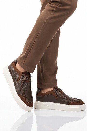 Kahve Bağcıklı Erkek Casual Ayakkabı 586 M
