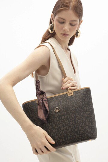 Kahve-Camel Kadın Omuz Çantası BNT-1762