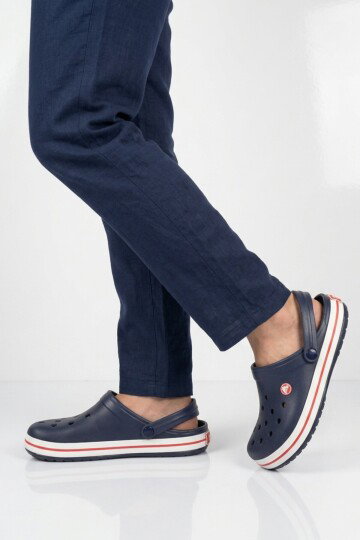 Lacivert Büyük Numara Eva Hafif Erkek Sabo Terlik 214 M