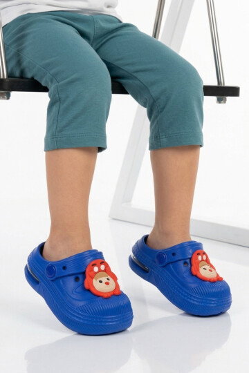 Saks Eva Hafif Esnek Unisex Çocuk Sabo Terlik 2316 B-P