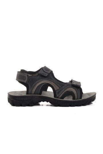 Siyah Cırtlı Unisex Çocuk Spor Sandalet 31615 Taurus F