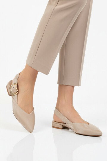 Siyah Hafif Kemerli Kadın Babet Ayakkabı 312552 Z