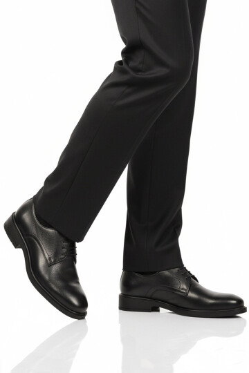 Siyah Hakiki Deri Erkek Klasik Ayakkabı 029 M