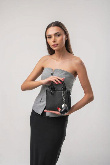 Siyah Kadın Omuz Çantası 18206